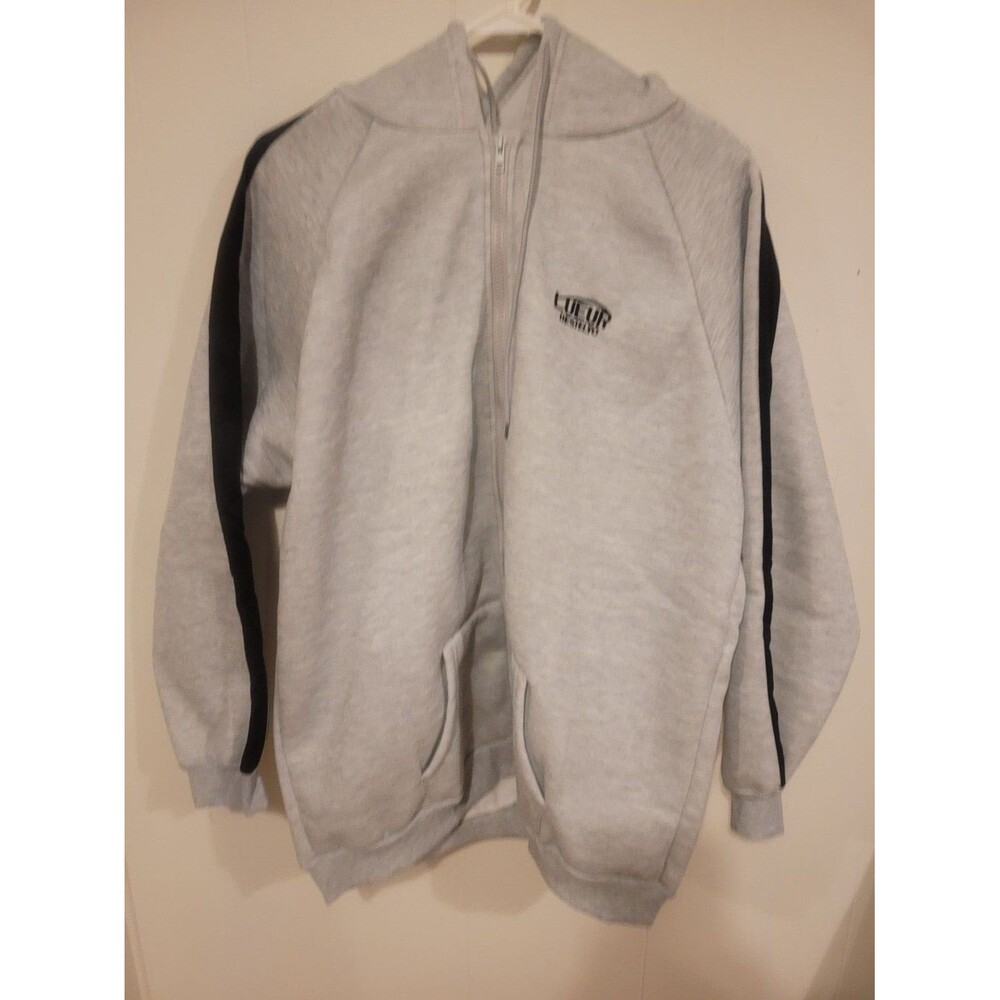 Men's Lueur Destelyo Gray Zip-Up Hoodie - Size Unspecified